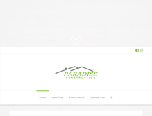 Tablet Screenshot of paradiseconstruction.ca